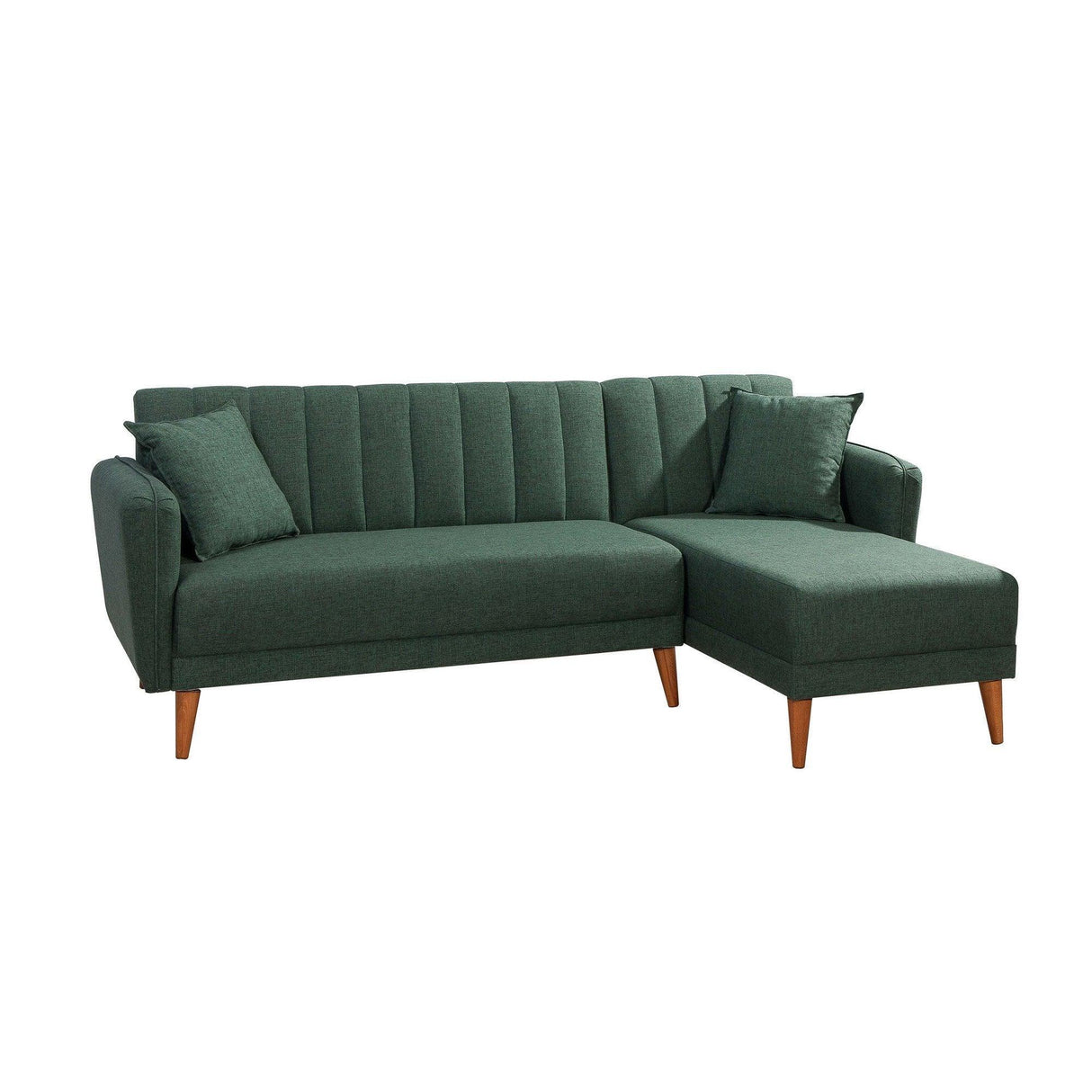 Canapea extensibilă Tetra, Colț, Dreapta, Diverse culori, 225x150x85 cm - Verde | SKU: 867UNQ1431 | Canapea extensibilă Tetra, Colț, Dreapta, 225x150x85 cm, varianta Verde, produs pentru amenajarea locuinței, disponibil online în România la CasaMob