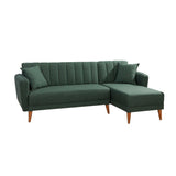 Canapea extensibilă Tetra, Colț, Dreapta, Diverse culori, 225x150x85 cm - Verde | SKU: 867UNQ1431 | Canapea extensibilă Tetra, Colț, Dreapta, 225x150x85 cm, varianta Verde, produs pentru amenajarea locuinței, disponibil online în România la CasaMob