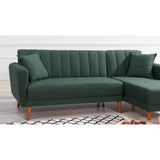 Canapea extensibilă Tetra, Colț, Dreapta, Diverse culori, 225x150x85 cm - Verde | SKU: 867UNQ1431 | Canapea extensibilă Tetra, Colț, Dreapta, 225x150x85 cm, varianta Verde, produs pentru amenajarea locuinței, disponibil online în România la CasaMob