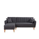 Canapea extensibilă Aqua, Colț, Stânga, Diverse culori, 225x150x85 cm - Gri închis | SKU: 867UNQ1433 | Canapea extensibilă Aqua, Colț, Stânga, 225x150x85 cm, varianta Gri închis, produs pentru amenajarea locuinței, disponibil online în România la CasaMob