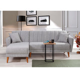 Canapea extensibilă Aqua, Colț, Stânga, Diverse culori, 225x150x85 cm - Gri deschis | SKU: 867UNQ1434 | Canapea extensibilă Aqua, Colț, Stânga, 225x150x85 cm, varianta Gri deschis, produs pentru amenajarea locuinței, disponibil online în România la CasaMob