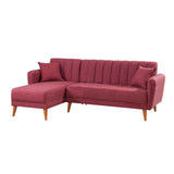Canapea extensibilă Aqua, Colț, Stânga, Diverse culori, 225x150x85 cm - Bordo | SKU: 867UNQ1435 | Canapea extensibilă Aqua, Colț, Stânga, 225x150x85 cm, varianta Bordo, produs pentru amenajarea locuinței, disponibil online în România la CasaMob