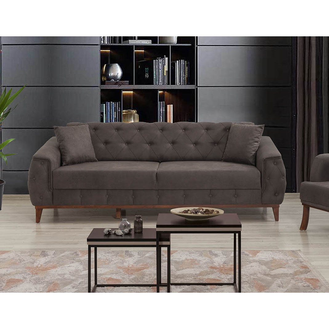 Canapea extensibilă 3 locuri Marta, Diverse culori, 225x94x85 cm - Antracit | SKU: 867UNQ1525 | Canapea extensibilă 3 locuri Marta, 225x94x85 cm, varianta Antracit, produs pentru amenajarea locuinței, disponibil online în România la CasaMob