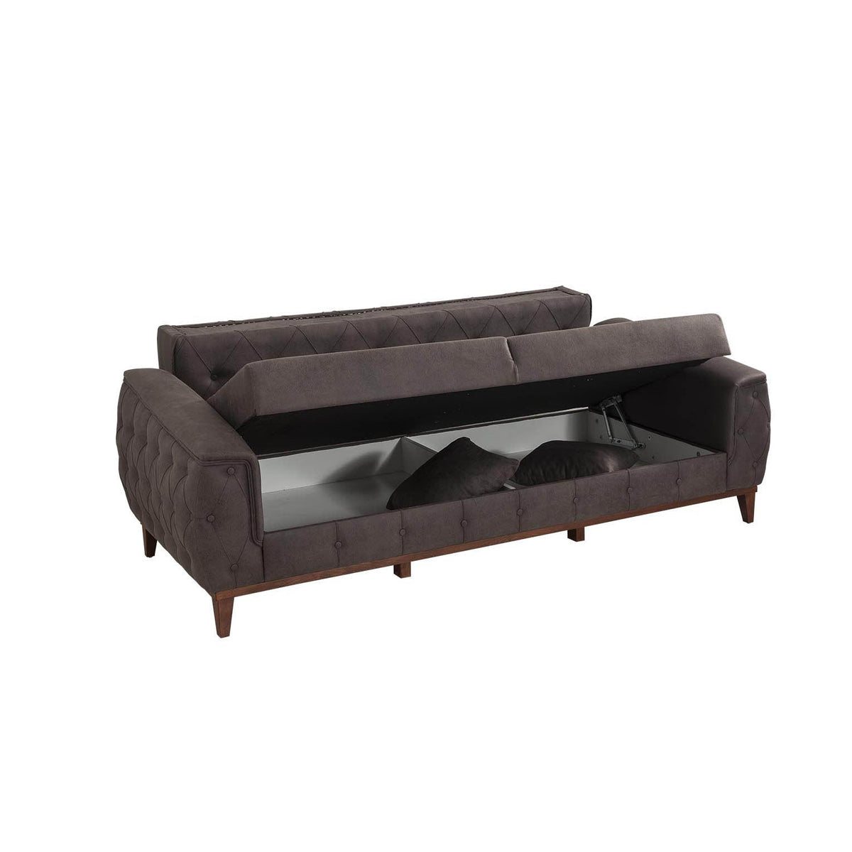 Antracit | SKU: 867UNQ1525 | Canapea extensibilă 3 locuri Marta, 225x94x85 cm, varianta Antracit, produs pentru amenajarea locuinței, disponibil online în România la CasaMob