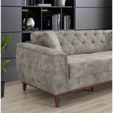 Canapea extensibilă 3 locuri Marta, Diverse culori, 225x94x85 cm - Gri închis | SKU: 867UNQ1526 | Canapea extensibilă 3 locuri Marta, 225x94x85 cm, varianta Gri închis, produs pentru amenajarea locuinței, disponibil online în România la CasaMob