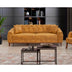 Galben | SKU: 867UNQ1530 | Canapea extensibilă 3 locuri Marta, 225x94x85 cm, varianta Galben, produs pentru amenajarea locuinței, disponibil online în România la CasaMob