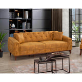 Canapea extensibilă 3 locuri Marta, Diverse culori, 225x94x85 cm - Galben | SKU: 867UNQ1530 | Canapea extensibilă 3 locuri Marta, 225x94x85 cm, varianta Galben, produs pentru amenajarea locuinței, disponibil online în România la CasaMob