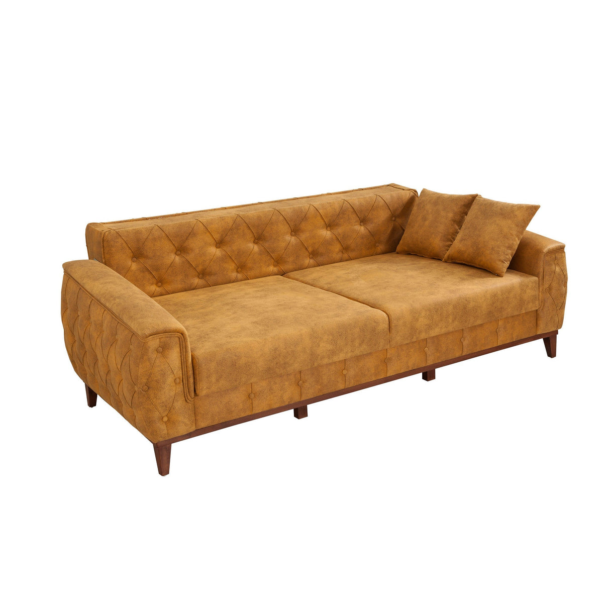 Canapea extensibilă 3 locuri Marta, Diverse culori, 225x94x85 cm - Galben | SKU: 867UNQ1530 | Canapea extensibilă 3 locuri Marta, 225x94x85 cm, varianta Galben, produs pentru amenajarea locuinței, disponibil online în România la CasaMob
