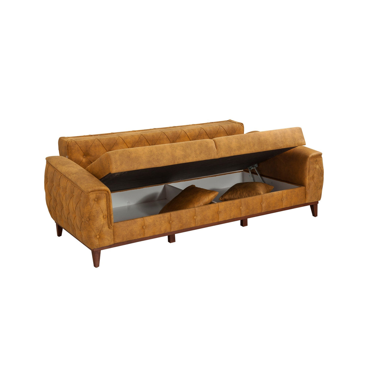 Canapea extensibilă 3 locuri Marta, Diverse culori, 225x94x85 cm - Galben | SKU: 867UNQ1530 | Canapea extensibilă 3 locuri Marta, 225x94x85 cm, varianta Galben, produs pentru amenajarea locuinței, disponibil online în România la CasaMob