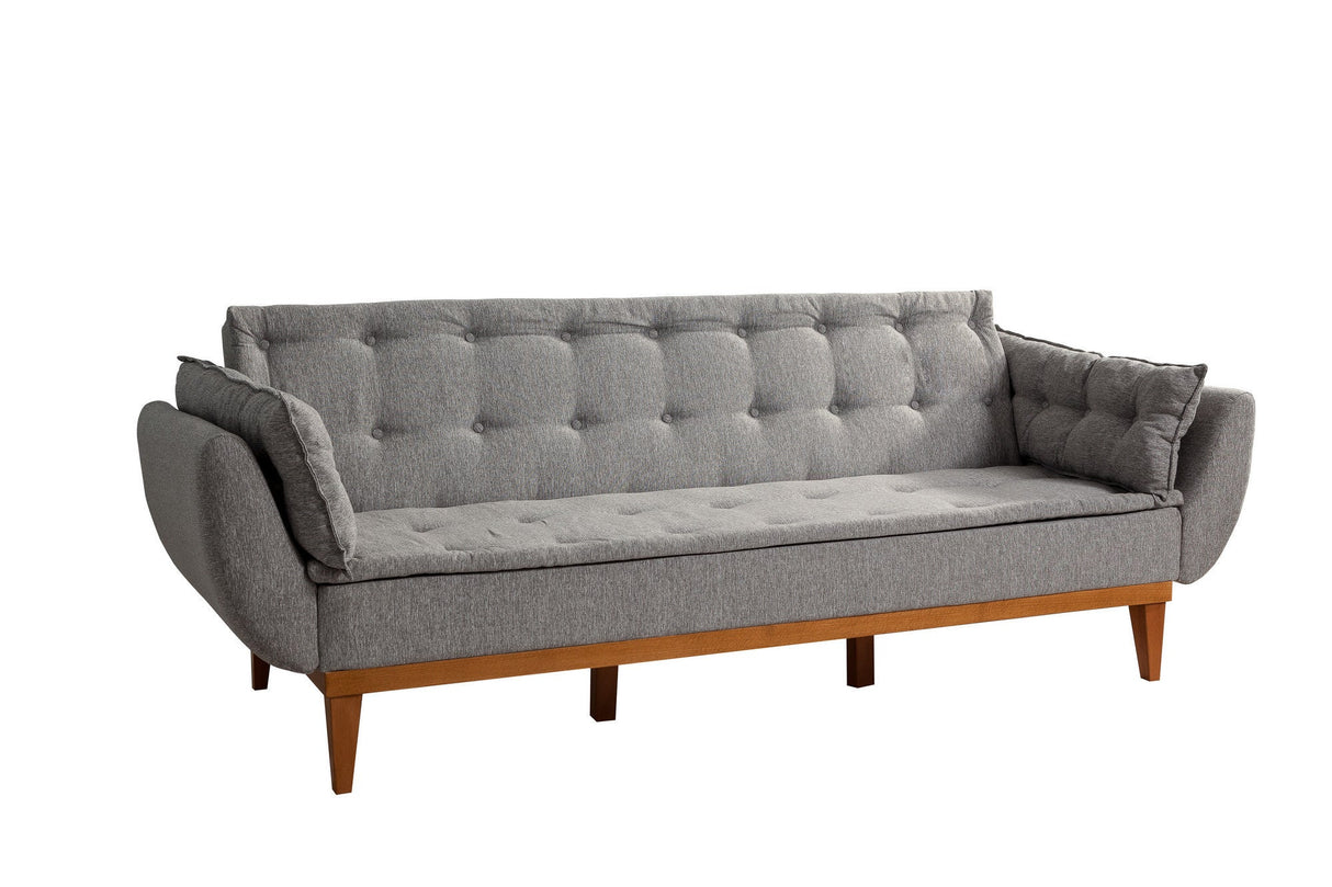 Canapea extensibilă 3 locuri Fiona, Diverse culori, 217x82x80 cm - Gri închis | SKU: 867UNQ1596 | Canapea extensibilă 3 locuri Fiona, 217x82x80 cm, varianta Gri închis, produs pentru amenajarea locuinței, disponibil online în România la CasaMob