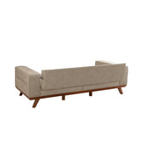 Canapea extensibilă 3 locuri Lugano, Crem, 225x98x85 cm