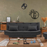 Canapea extensibilă Santo, 3 locuri, Diverse culori, 186x85x90 cm - Antracit | SKU: 867UNQ1645 | Canapea extensibilă Santo, 3 locuri, 186x85x90 cm, varianta Antracit, produs pentru amenajarea locuinței, disponibil online în România la CasaMob