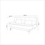 Canapea extensibilă Santo, 3 locuri, Diverse culori, 186x85x90 cm - Antracit | SKU: 867UNQ1645 | Canapea extensibilă Santo, 3 locuri, 186x85x90 cm, varianta Antracit, produs pentru amenajarea locuinței, disponibil online în România la CasaMob