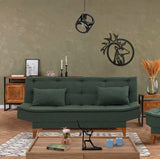 Canapea extensibilă Santo, 3 locuri, Diverse culori, 186x85x90 cm - Verde | SKU: 867UNQ1647 | Canapea extensibilă Santo, 3 locuri, 186x85x90 cm, varianta Verde, produs pentru amenajarea locuinței, disponibil online în România la CasaMob