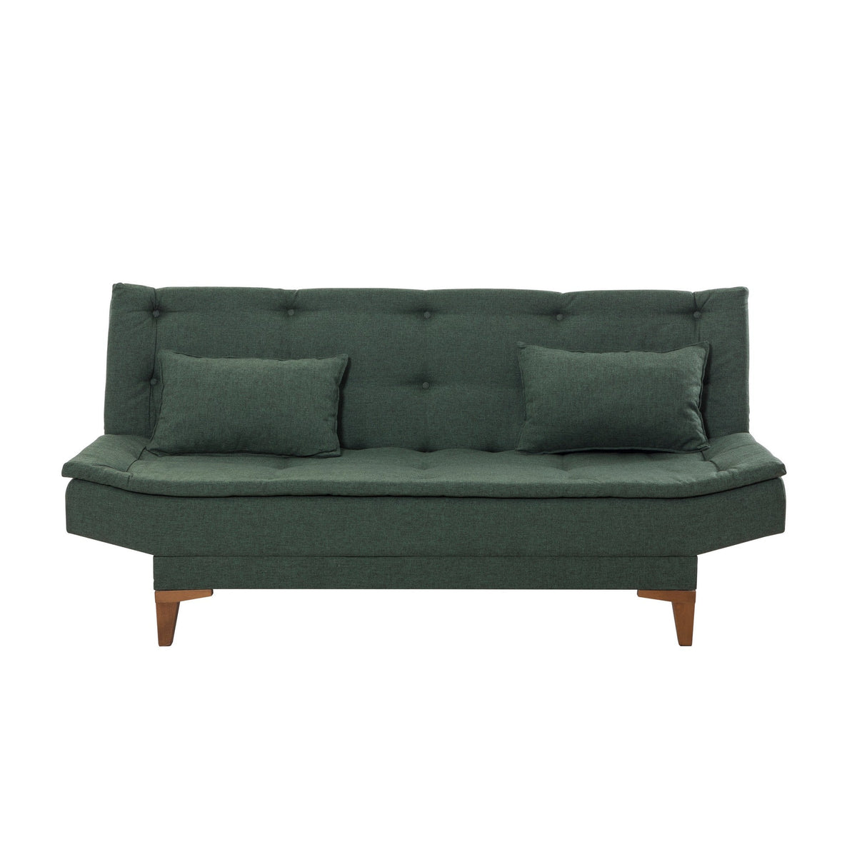 Verde | SKU: 867UNQ1647 | Canapea extensibilă Santo, 3 locuri, 186x85x90 cm, varianta Verde, produs pentru amenajarea locuinței, disponibil online în România la CasaMob