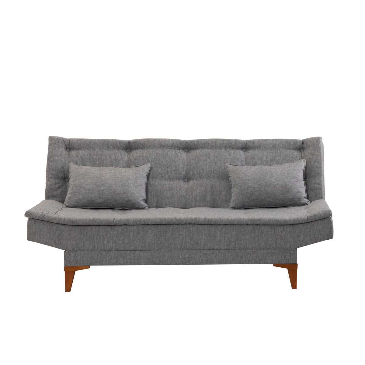 Gri deschis | SKU: 867UNQ1648 | Canapea extensibilă Santo, 3 locuri, 186x85x90 cm, varianta Gri deschis, produs pentru amenajarea locuinței, disponibil online în România la CasaMob