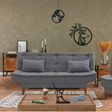 Canapea extensibilă Santo, 3 locuri, Diverse culori, 186x85x90 cm - Gri închis | SKU: 867UNQ1649 | Canapea extensibilă Santo, 3 locuri, 186x85x90 cm, varianta Gri închis, produs pentru amenajarea locuinței, disponibil online în România la CasaMob