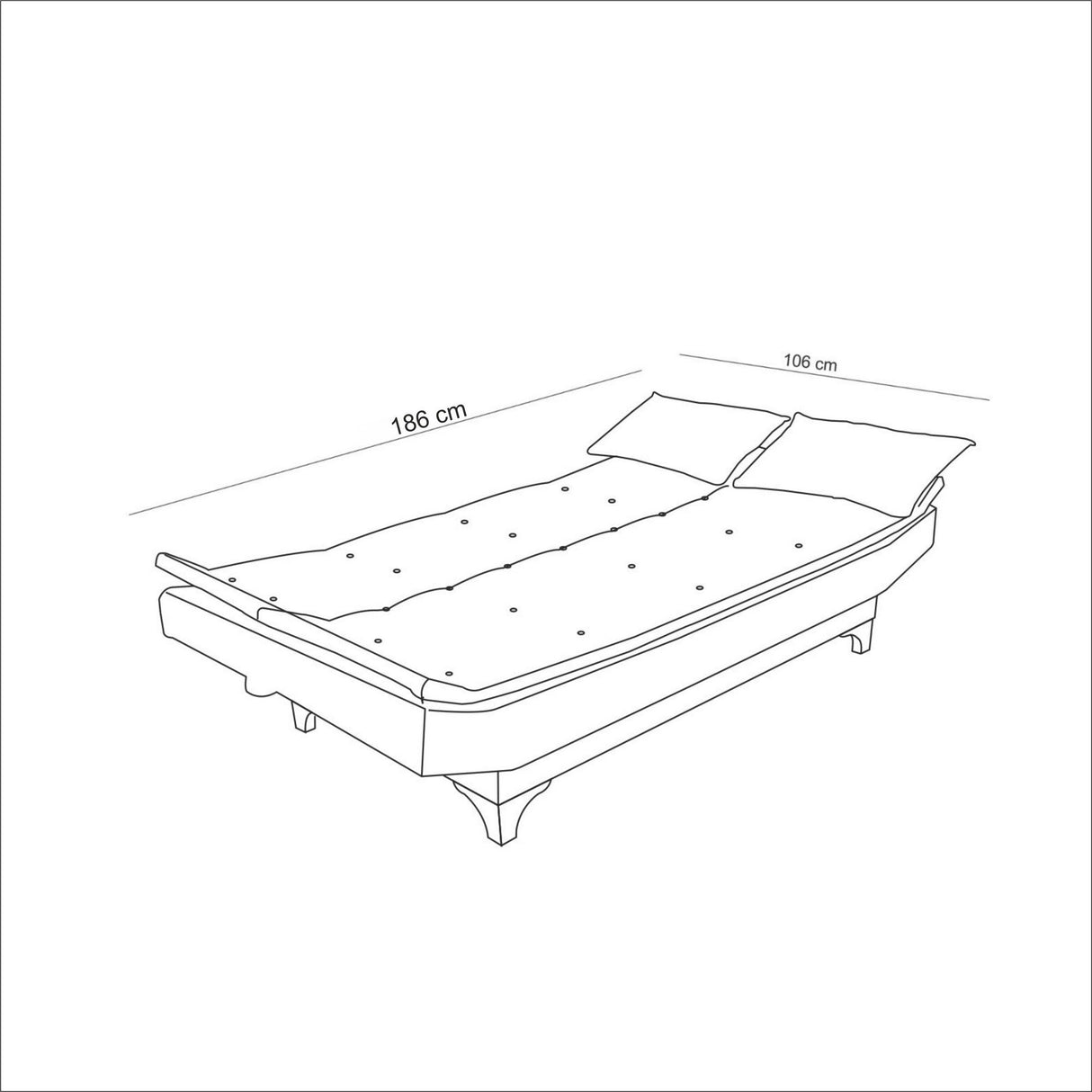 Canapea extensibilă Santo, 3 locuri, Diverse culori, 186x85x90 cm - Albastru închis | SKU: 867UNQ1650 | Canapea extensibilă Santo, 3 locuri, 186x85x90 cm, varianta Albastru închis, produs pentru amenajarea locuinței, disponibil online în România la CasaMob