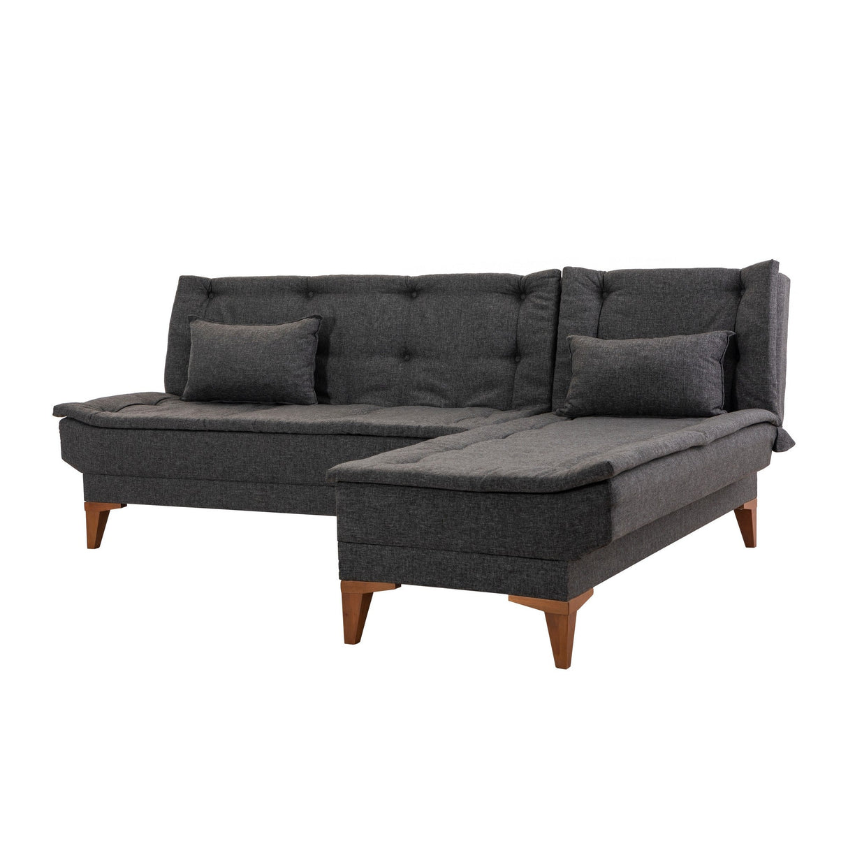 Canapea extensibilă Santo, Diverse culori, 225x85x86 cm - Antracit | SKU: 867UNQ1659 | Canapea extensibilă Santo, 225x85x86 cm, varianta Antracit, produs pentru amenajarea locuinței, disponibil online în România la CasaMob