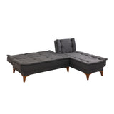Canapea extensibilă Santo, Diverse culori, 225x85x86 cm - Antracit | SKU: 867UNQ1659 | Canapea extensibilă Santo, 225x85x86 cm, varianta Antracit, produs pentru amenajarea locuinței, disponibil online în România la CasaMob