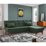 Canapea extensibilă Santo, Diverse culori, 225x85x86 cm - Verde | SKU: 867UNQ1661 | Canapea extensibilă Santo, 225x85x86 cm, varianta Verde, produs pentru amenajarea locuinței, disponibil online în România la CasaMob