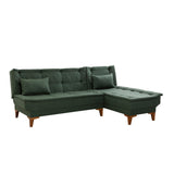 Canapea extensibilă Santo, Diverse culori, 225x85x86 cm - Verde | SKU: 867UNQ1661 | Canapea extensibilă Santo, 225x85x86 cm, varianta Verde, produs pentru amenajarea locuinței, disponibil online în România la CasaMob