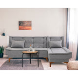 Canapea extensibilă Santo, Diverse culori, 225x85x86 cm - Gri deschis | SKU: 867UNQ1662 | Canapea extensibilă Santo, 225x85x86 cm, varianta Gri deschis, produs pentru amenajarea locuinței, disponibil online în România la CasaMob