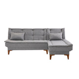 Canapea extensibilă Santo, Diverse culori, 225x85x86 cm - Gri deschis | SKU: 867UNQ1662 | Canapea extensibilă Santo, 225x85x86 cm, varianta Gri deschis, produs pentru amenajarea locuinței, disponibil online în România la CasaMob