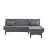 Canapea extensibilă Santo, Diverse culori, 225x85x86 cm - Gri închis | SKU: 867UNQ1663 | Canapea extensibilă Santo, 225x85x86 cm, varianta Gri închis, produs pentru amenajarea locuinței, disponibil online în România la CasaMob