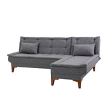 Canapea extensibilă Santo, Diverse culori, 225x85x86 cm - Gri închis | SKU: 867UNQ1663 | Canapea extensibilă Santo, 225x85x86 cm, varianta Gri închis, produs pentru amenajarea locuinței, disponibil online în România la CasaMob