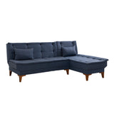 Canapea extensibilă Santo, Diverse culori, 225x85x86 cm - Albastru închis | SKU: 867UNQ1664 | Canapea extensibilă Santo, 225x85x86 cm, varianta Albastru închis, produs pentru amenajarea locuinței, disponibil online în România la CasaMob