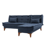 Canapea extensibilă Santo, Diverse culori, 225x85x86 cm - Albastru închis | SKU: 867UNQ1664 | Canapea extensibilă Santo, 225x85x86 cm, varianta Albastru închis, produs pentru amenajarea locuinței, disponibil online în România la CasaMob