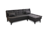 Canapea extensibilă de colț Santo-S, Diverse culori, 225x85x86 cm - Antracit | SKU: 867UNQ1908 | Canapea extensibilă de colț Santo-S, 225x85x86 cm, varianta Antracit, produs pentru amenajarea locuinței, disponibil online în România la CasaMob