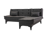 Canapea extensibilă de colț Santo-S, Diverse culori, 225x85x86 cm - Antracit | SKU: 867UNQ1908 | Canapea extensibilă de colț Santo-S, 225x85x86 cm, varianta Antracit, produs pentru amenajarea locuinței, disponibil online în România la CasaMob