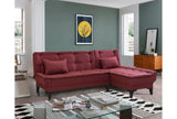 Canapea extensibilă de colț Santo-S, Diverse culori, 225x85x86 cm - Bordo | SKU: 867UNQ1909 | Canapea extensibilă de colț Santo-S, 225x85x86 cm, varianta Bordo, produs pentru amenajarea locuinței, disponibil online în România la CasaMob
