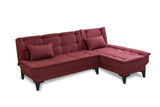 Canapea extensibilă de colț Santo-S, Diverse culori, 225x85x86 cm - Bordo | SKU: 867UNQ1909 | Canapea extensibilă de colț Santo-S, 225x85x86 cm, varianta Bordo, produs pentru amenajarea locuinței, disponibil online în România la CasaMob