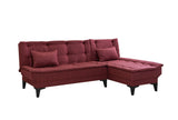 Canapea extensibilă de colț Santo-S, Diverse culori, 225x85x86 cm - Bordo | SKU: 867UNQ1909 | Canapea extensibilă de colț Santo-S, 225x85x86 cm, varianta Bordo, produs pentru amenajarea locuinței, disponibil online în România la CasaMob
