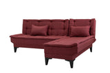 Canapea extensibilă de colț Santo-S, Diverse culori, 225x85x86 cm - Bordo | SKU: 867UNQ1909 | Canapea extensibilă de colț Santo-S, 225x85x86 cm, varianta Bordo, produs pentru amenajarea locuinței, disponibil online în România la CasaMob