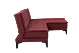 Canapea extensibilă de colț Santo-S, Diverse culori, 225x85x86 cm - Bordo | SKU: 867UNQ1909 | Canapea extensibilă de colț Santo-S, 225x85x86 cm, varianta Bordo, produs pentru amenajarea locuinței, disponibil online în România la CasaMob