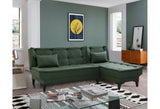 Canapea extensibilă de colț Santo-S, Diverse culori, 225x85x86 cm - Verde | SKU: 867UNQ1910 | Canapea extensibilă de colț Santo-S, 225x85x86 cm, varianta Verde, produs pentru amenajarea locuinței, disponibil online în România la CasaMob
