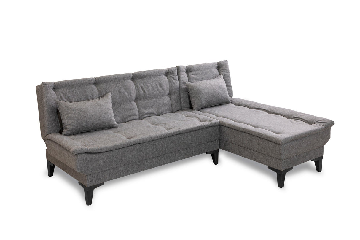 Canapea extensibilă de colț Santo-S, Diverse culori, 225x85x86 cm - Gri deschis | SKU: 867UNQ1911 | Canapea extensibilă de colț Santo-S, 225x85x86 cm, varianta Gri deschis, produs pentru amenajarea locuinței, disponibil online în România la CasaMob