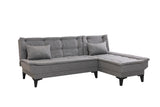 Canapea extensibilă de colț Santo-S, Diverse culori, 225x85x86 cm - Gri deschis | SKU: 867UNQ1911 | Canapea extensibilă de colț Santo-S, 225x85x86 cm, varianta Gri deschis, produs pentru amenajarea locuinței, disponibil online în România la CasaMob