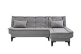 Canapea extensibilă de colț Santo-S, Diverse culori, 225x85x86 cm - Gri deschis | SKU: 867UNQ1911 | Canapea extensibilă de colț Santo-S, 225x85x86 cm, varianta Gri deschis, produs pentru amenajarea locuinței, disponibil online în România la CasaMob