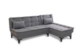 Canapea extensibilă de colț Santo-S, Diverse culori, 225x85x86 cm - Gri închis | SKU: 867UNQ1912 | Canapea extensibilă de colț Santo-S, 225x85x86 cm, varianta Gri închis, produs pentru amenajarea locuinței, disponibil online în România la CasaMob