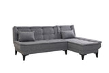 Canapea extensibilă de colț Santo-S, Diverse culori, 225x85x86 cm - Gri închis | SKU: 867UNQ1912 | Canapea extensibilă de colț Santo-S, 225x85x86 cm, varianta Gri închis, produs pentru amenajarea locuinței, disponibil online în România la CasaMob