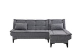 Canapea extensibilă de colț Santo-S, Diverse culori, 225x85x86 cm - Gri închis | SKU: 867UNQ1912 | Canapea extensibilă de colț Santo-S, 225x85x86 cm, varianta Gri închis, produs pentru amenajarea locuinței, disponibil online în România la CasaMob