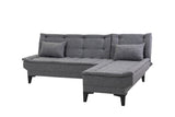 Canapea extensibilă de colț Santo-S, Diverse culori, 225x85x86 cm - Gri închis | SKU: 867UNQ1912 | Canapea extensibilă de colț Santo-S, 225x85x86 cm, varianta Gri închis, produs pentru amenajarea locuinței, disponibil online în România la CasaMob