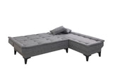 Canapea extensibilă de colț Santo-S, Diverse culori, 225x85x86 cm - Gri închis | SKU: 867UNQ1912 | Canapea extensibilă de colț Santo-S, 225x85x86 cm, varianta Gri închis, produs pentru amenajarea locuinței, disponibil online în România la CasaMob