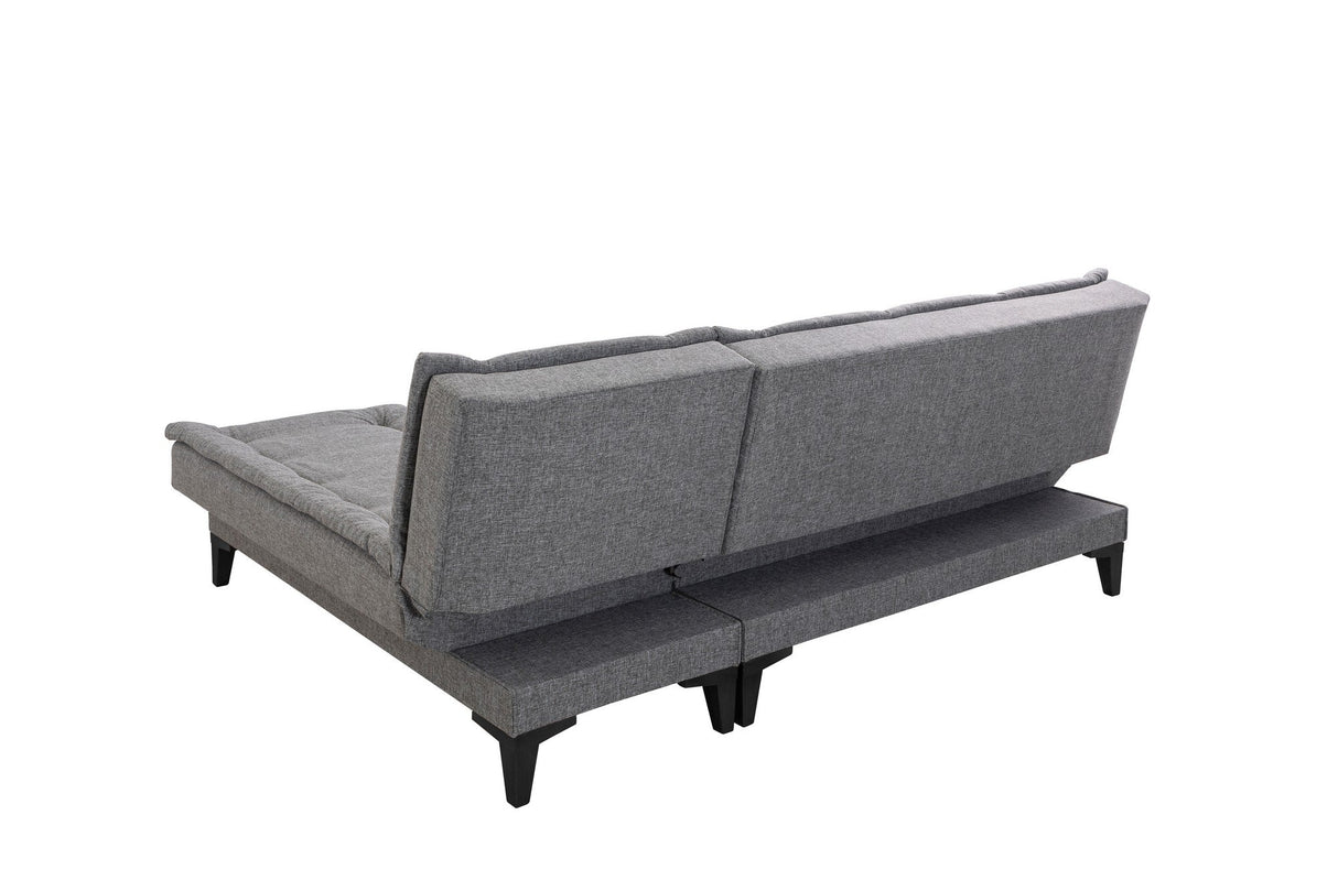 Canapea extensibilă de colț Santo-S, Diverse culori, 225x85x86 cm - Gri închis | SKU: 867UNQ1912 | Canapea extensibilă de colț Santo-S, 225x85x86 cm, varianta Gri închis, produs pentru amenajarea locuinței, disponibil online în România la CasaMob