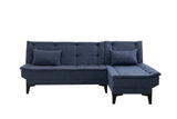 Canapea extensibilă de colț Santo-S, Diverse culori, 225x85x86 cm - Bleumarin | SKU: 867UNQ1913 | Canapea extensibilă de colț Santo-S, 225x85x86 cm, varianta Bleumarin, produs pentru amenajarea locuinței, disponibil online în România la CasaMob